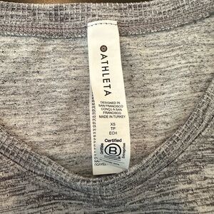 Athleta Heather Gray Knit Top